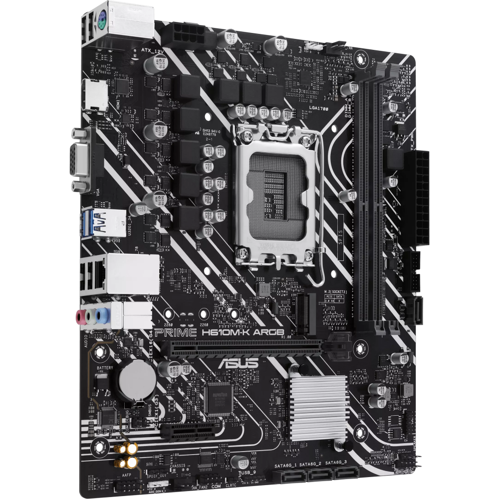 Материнская плата ASUS PRIME H610M-K ARGB - фото 2