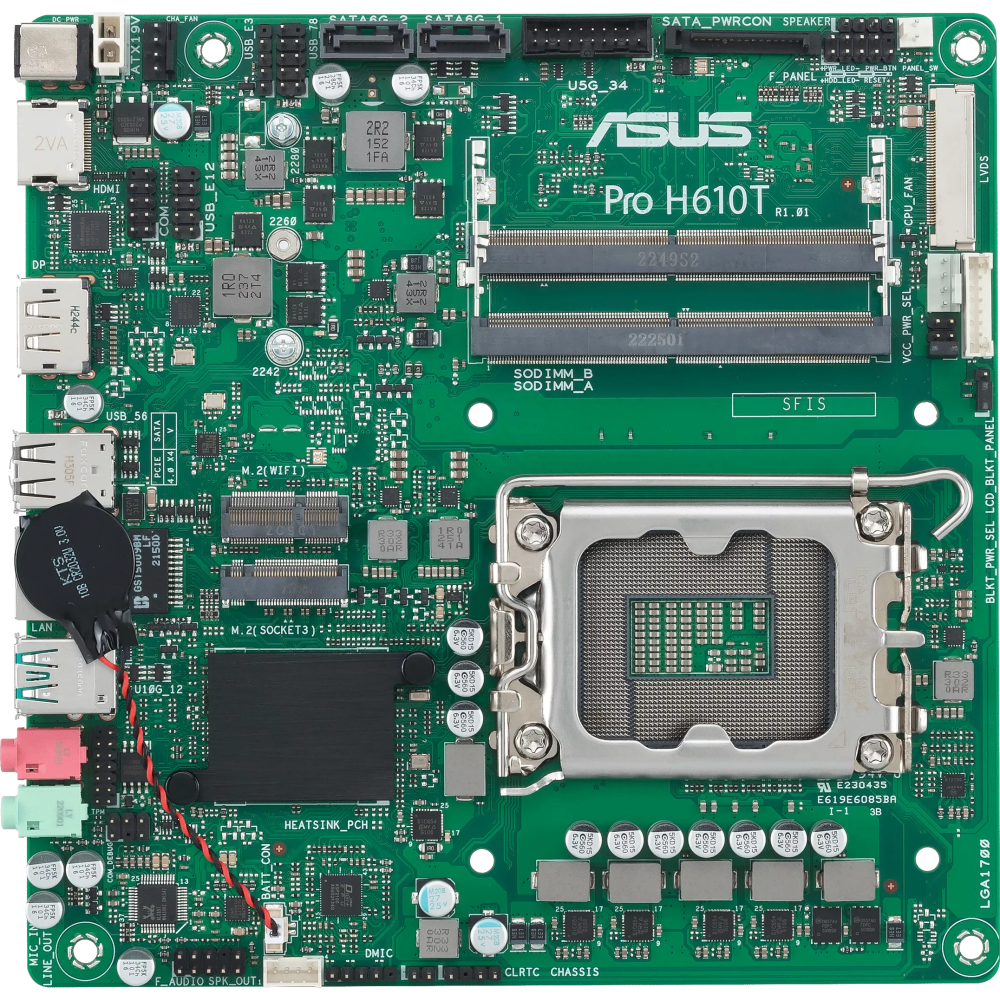 Материнская плата ASUS PRO H610T-CSM