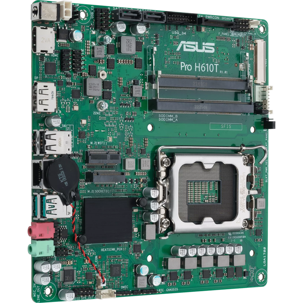 Материнская плата ASUS PRO H610T-CSM - фото 2