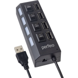 USB-концентратор Perfeo PF-H030 Black (PF_C3220)