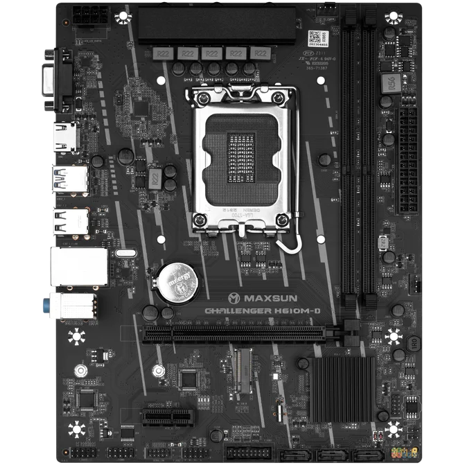 Материнская плата Maxsun Challenger H610M-D (V1/V2)