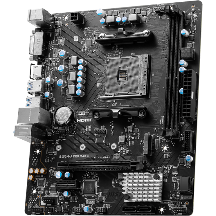Материнская плата MSI B450M-A PRO MAX II - фото 2