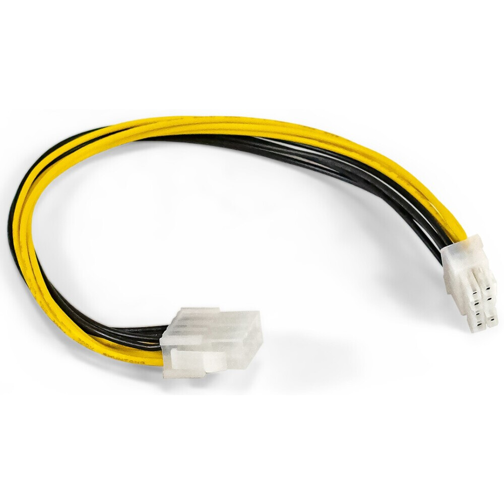 Кабель удлинительный 8-pin EPS - 8-pin EPS, 0.3м, ExeGate EX-EXT-8M8F-0.3