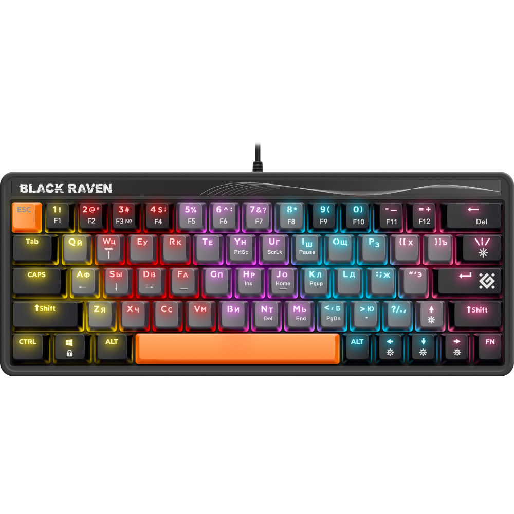 Клавиатура Defender Black Raven GK-417