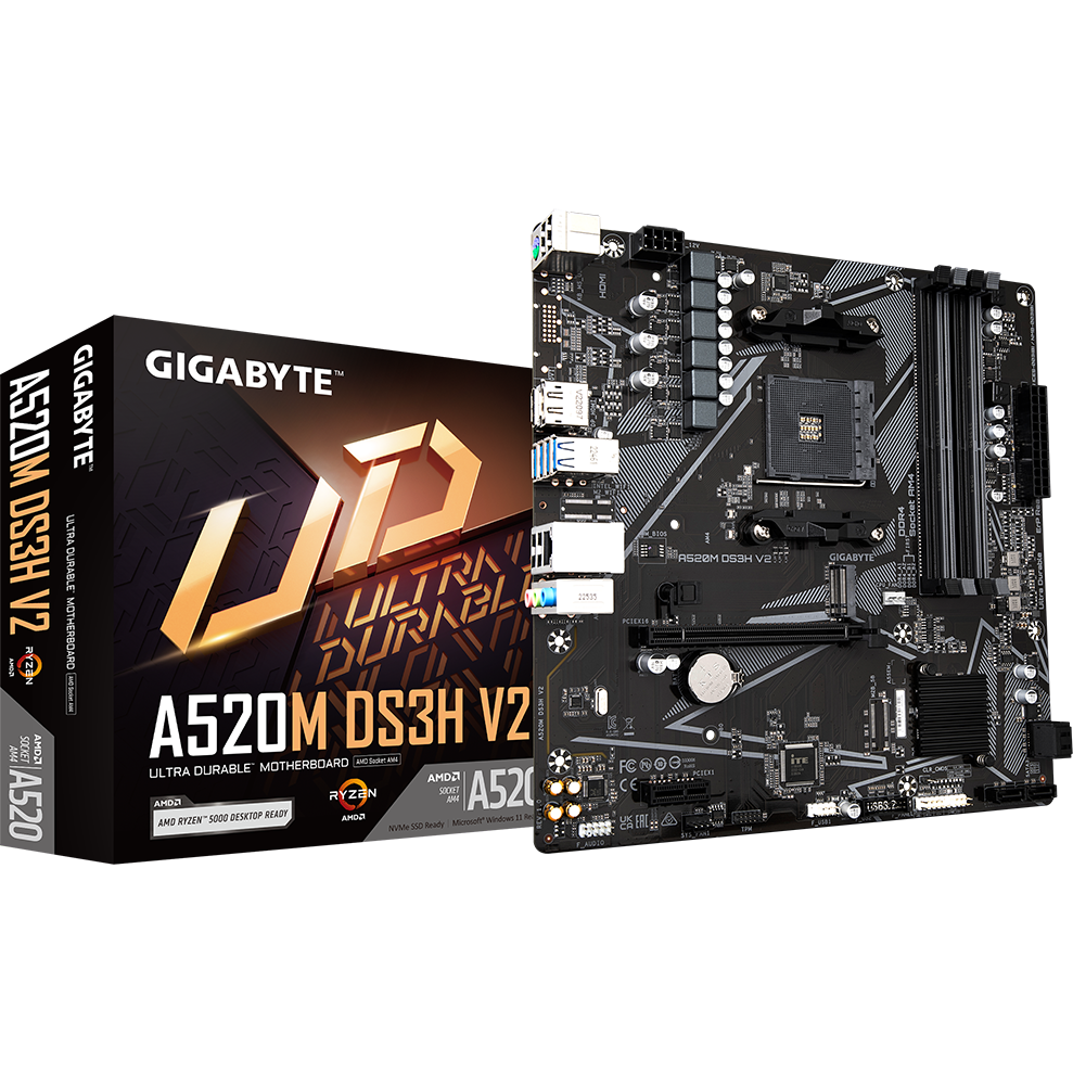 Материнская плата Gigabyte A520M DS3H V2 - фото 4