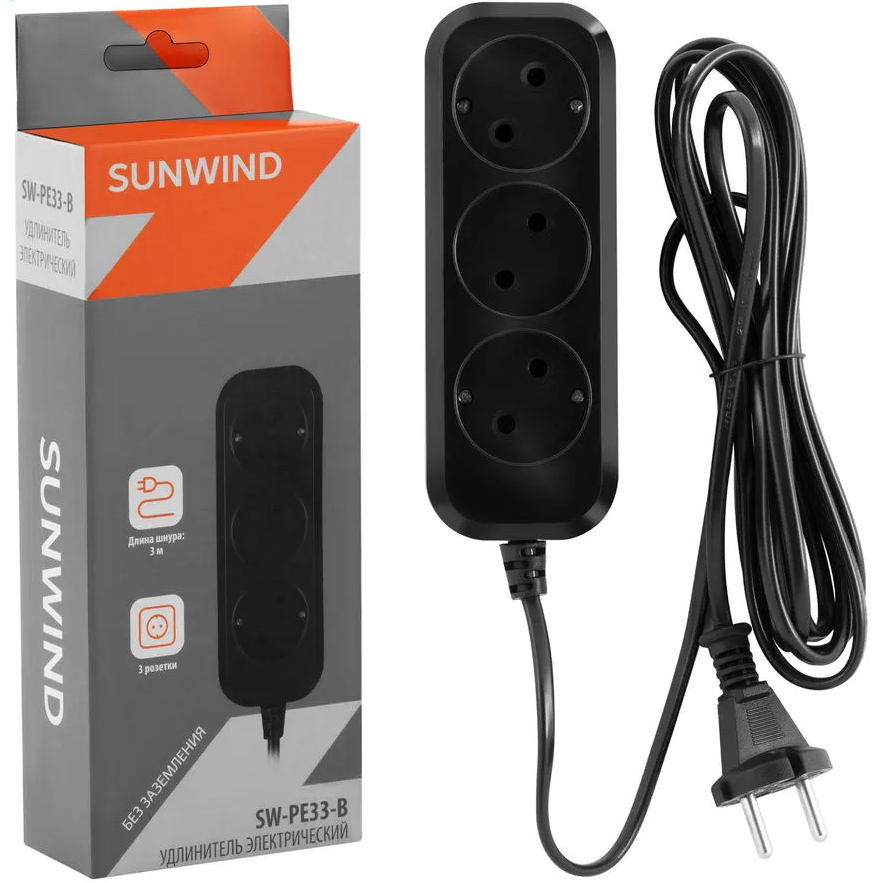 Сетевой удлинитель SunWind SW-PE33-B - фото 7