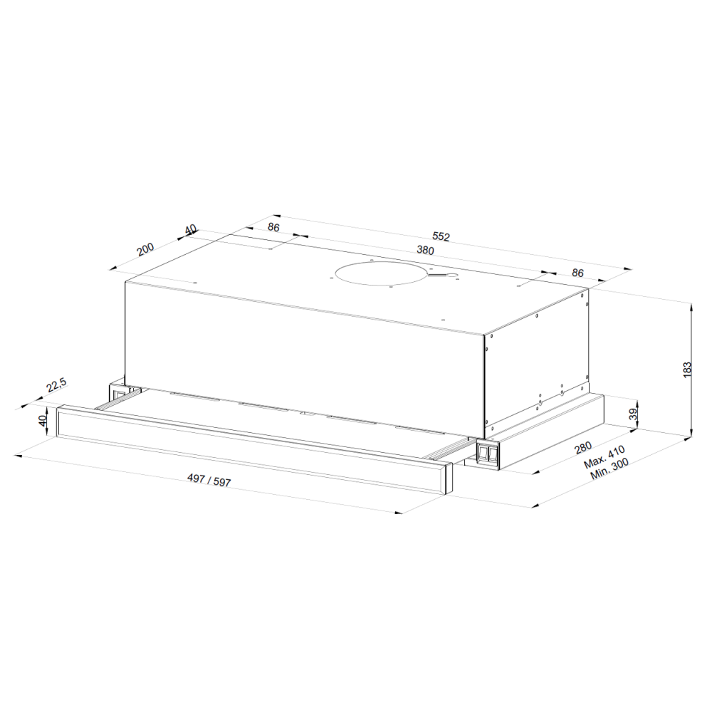 Вытяжка Kuppersberg SLIMLUX 60 B - фото 2