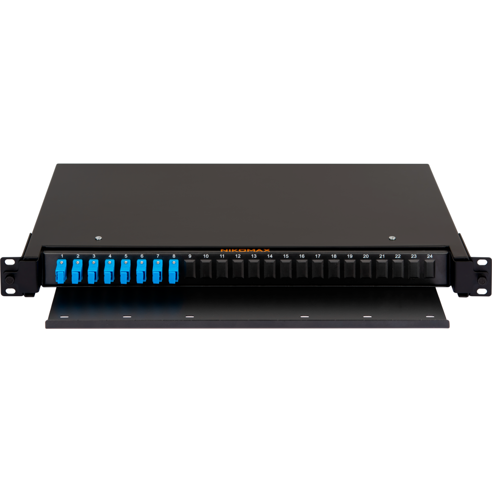 Оптический кросс NIKOMAX NMF-RP08SCUS2-TS-P1-1U-BK