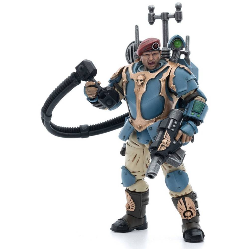 Фигурка JOYTOY Warhammer 40K Astra Militarum Tempestus Scions Command Squad 55th Kappic Eagles Vox Operator