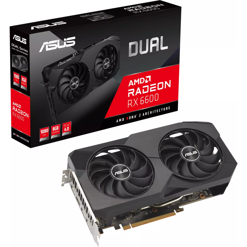 Видеокарта AMD Radeon RX 6600 ASUS 8Gb (DUAL-RX6600-8G-V2) - фото 10