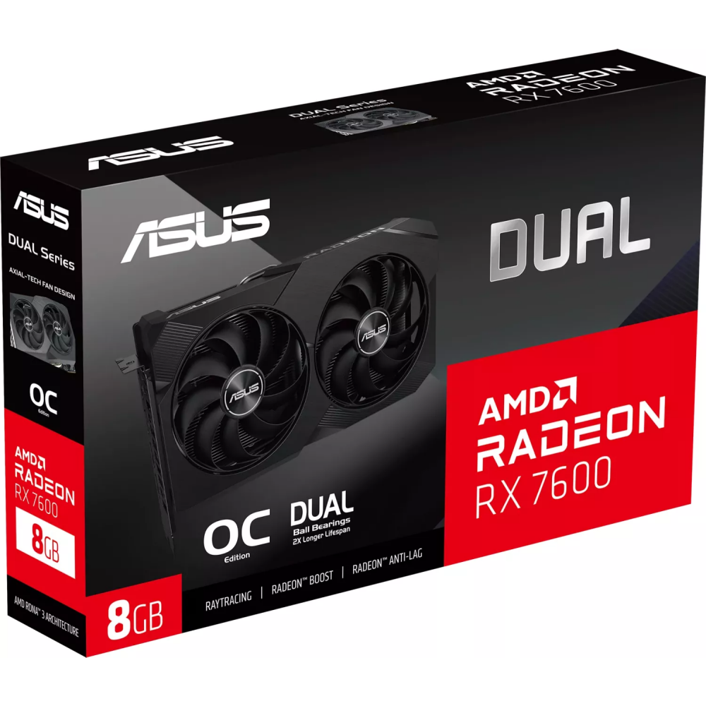 Видеокарта AMD Radeon RX 7600 ASUS 8Gb (DUAL-RX7600-O8G-V2) - фото 12
