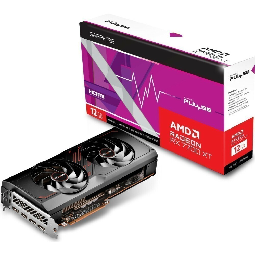 Видеокарта AMD Radeon RX 7700 XT Sapphire Pulse 12Gb (11335-04-20G) - фото 7