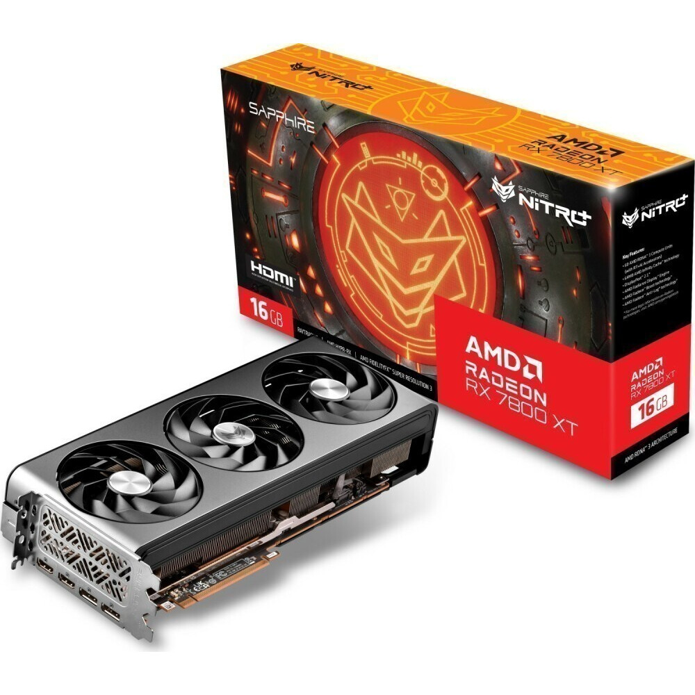 Видеокарта AMD Radeon RX 7800 XT Sapphire Nitro+ Gaming OC 16Gb