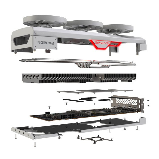 Видеокарта AMD Radeon RX 7800 XT Sapphire Pure Gaming OC 16Gb (11330-03-20G) - фото 6