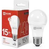 Светодиодная лампочка IN HOME LED-A60-VC (15 Вт, E27) 4000K (4690612020273)