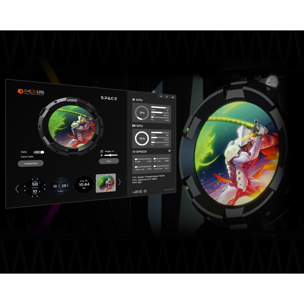 Система жидкостного охлаждения ID-COOLING SL240 BLACK - 6931393305684 - фото 6