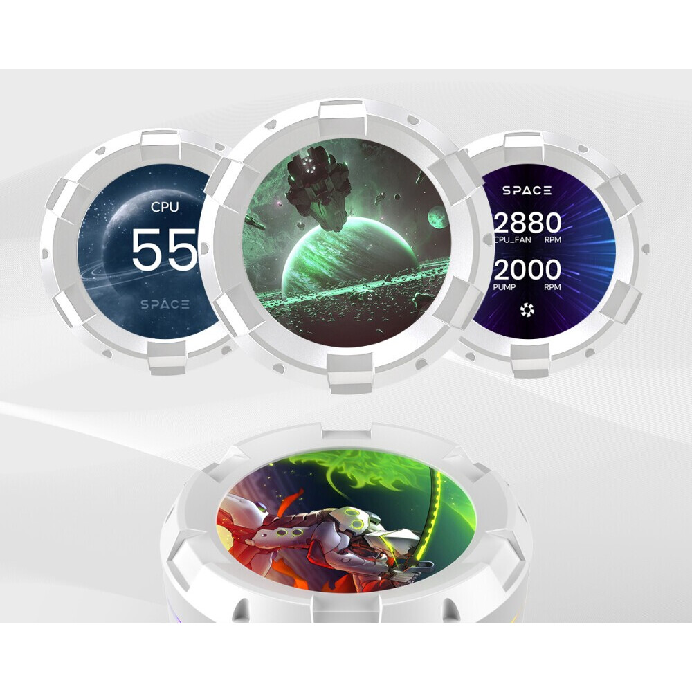 Система жидкостного охлаждения ID-COOLING SL240 WHITE - фото 5