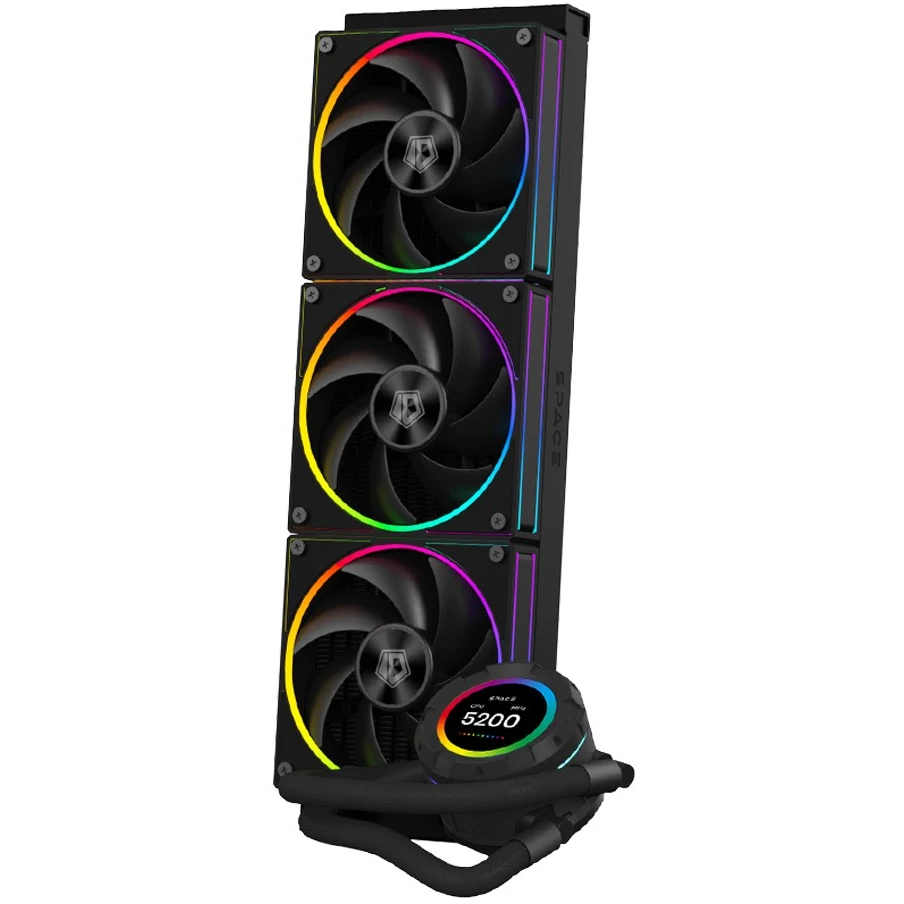 Система жидкостного охлаждения ID-COOLING SL360 BLACK - фото 2