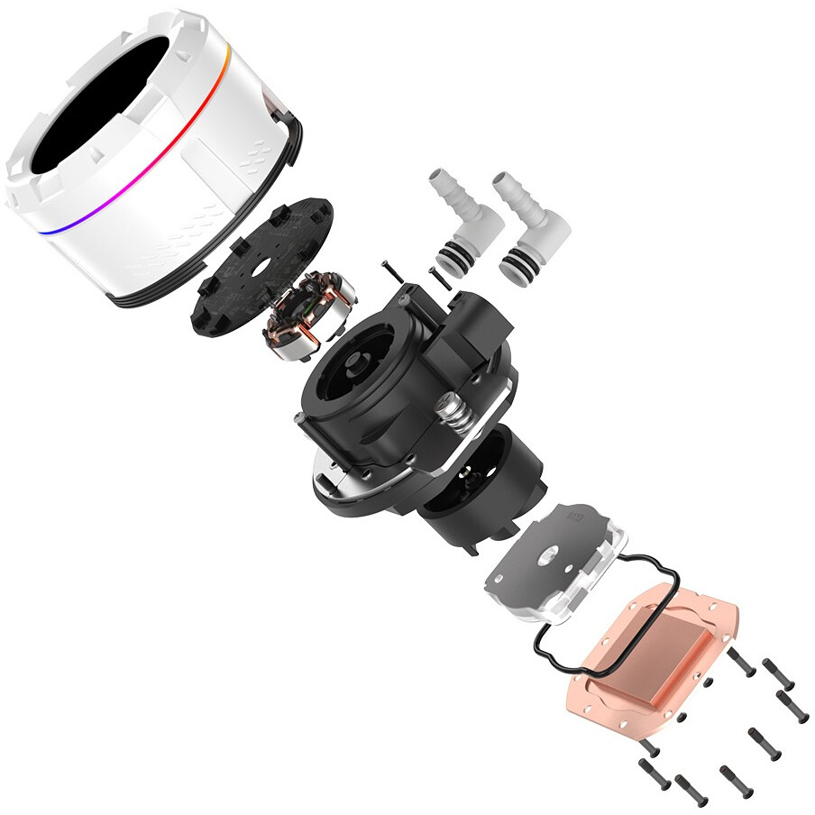 Система жидкостного охлаждения ID-COOLING SL360 WHITE - фото 4