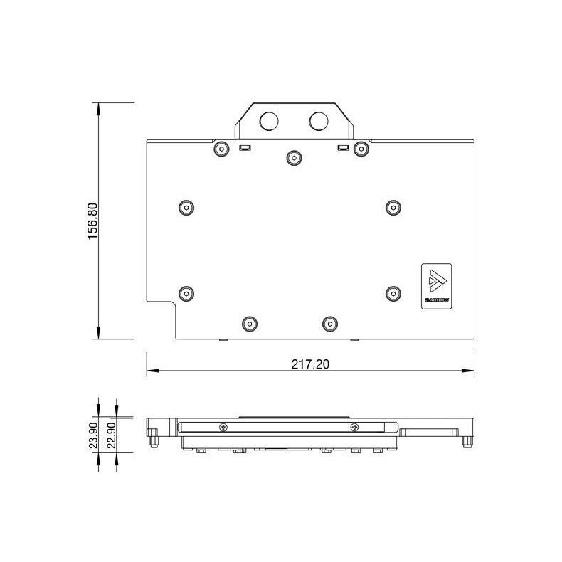 Водоблок для видеокарты Barrow BS-AST4090-PA White (BA3128) - фото 7