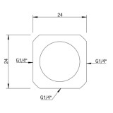Разветвитель для СЖО Barrow TLFT3T-A01 Silver (BA1132)