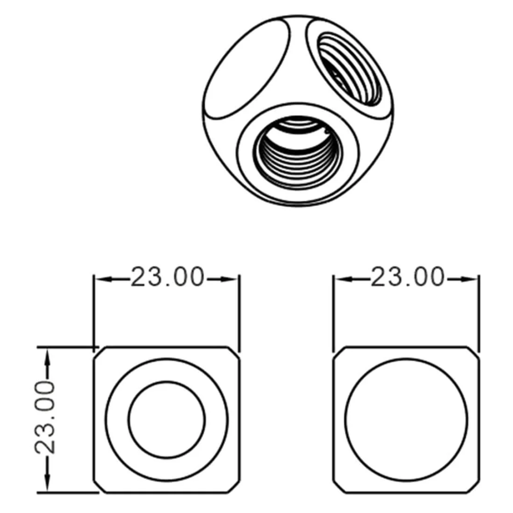 Разветвитель для СЖО Bykski B-TE4-X Silver (C10-0386) - фото 2
