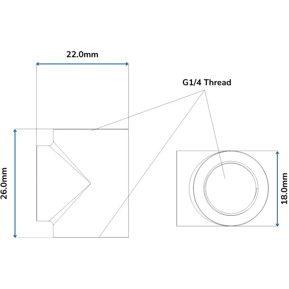 Разветвитель для СЖО Bykski CC-TE3DTSO-X-V2 Silver (C10-0484) - фото 2