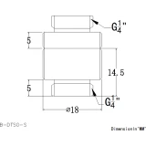 Прямой фитинг Bykski B-DTSO-S White (C10-0063)