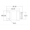 Прямой фитинг Bykski B-EXJ-25 Silver (C10-0109) - фото 2