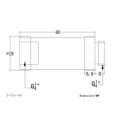 Прямой фитинг Bykski B-EXJ-40 White (C10-0124)