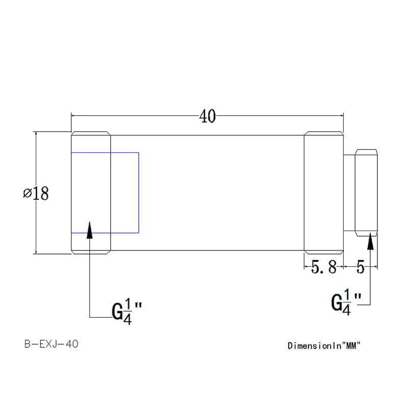 Прямой фитинг Bykski B-EXJ-40 White (C10-0124) - фото 2