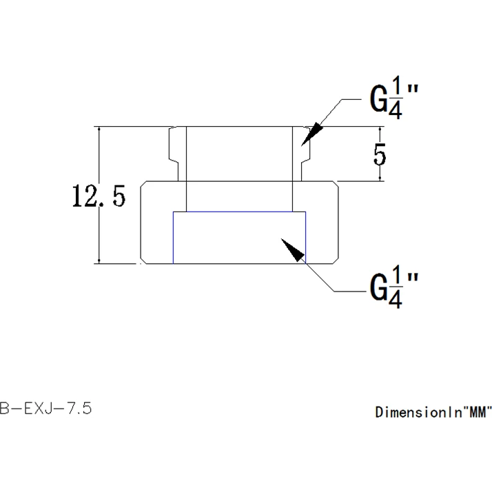 Прямой фитинг Bykski B-EXJ-7.5 White (C10-0138) - фото 2