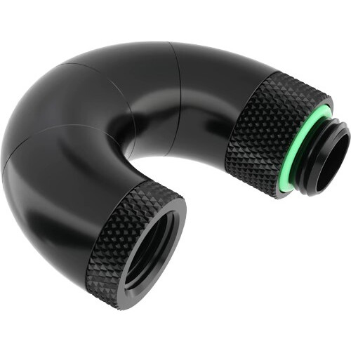 Угловой фитинг для СЖО Barrow TSWT1805-V1 Black (BA0016)