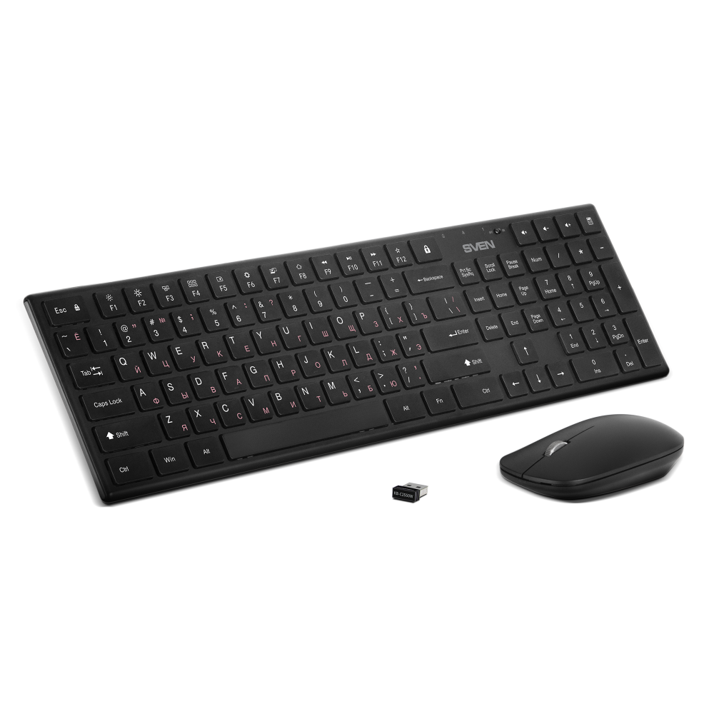 Клавиатура + мышь Sven KB-C2550W Black - SV-021672 - фото 2
