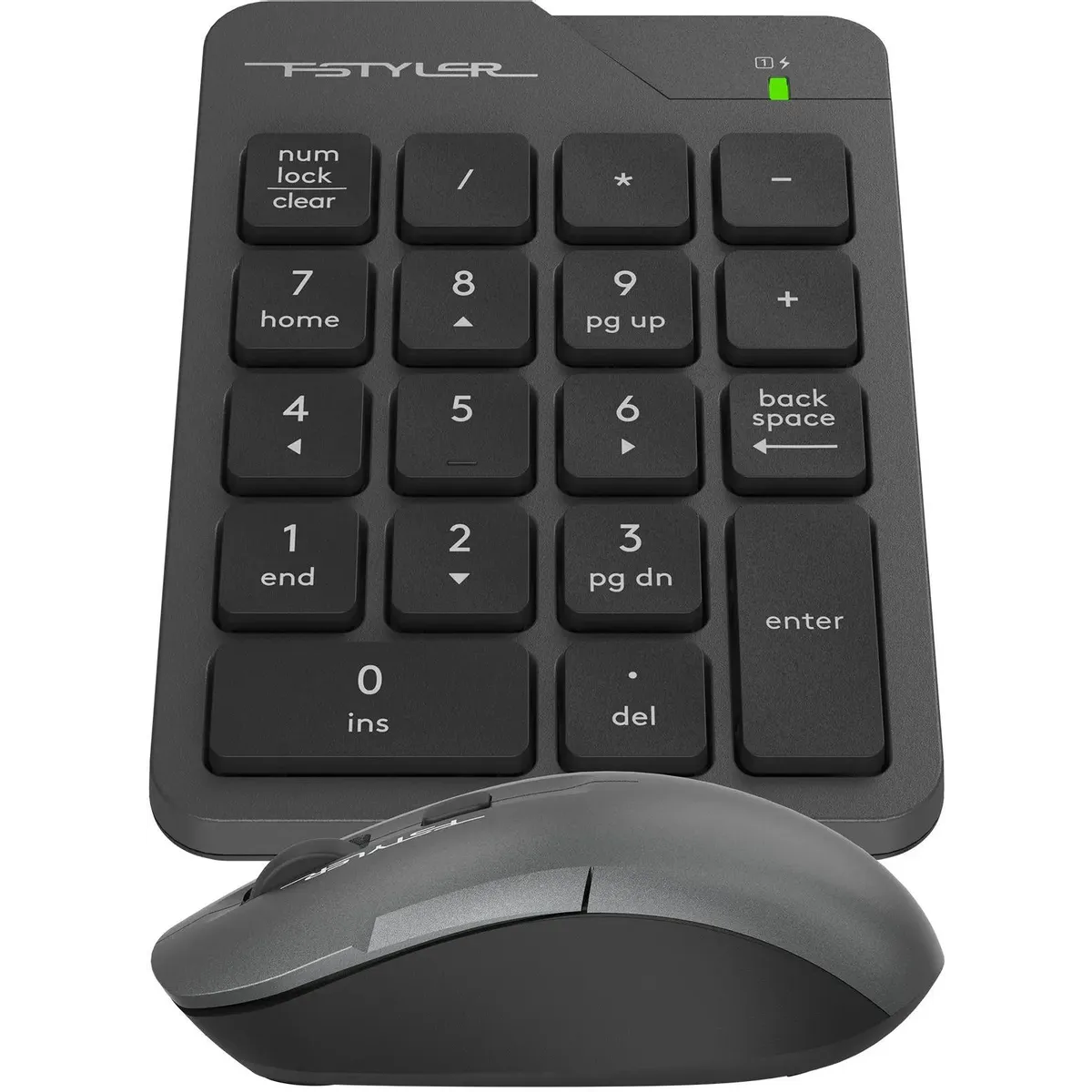 Цифровой блок + мышь A4Tech Fstyler FG1600C Air Grey - фото 4