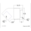 Угловой фитинг для СЖО Bykski B-RD45-X Golden (C10-0342) - фото 2