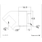 Угловой фитинг для СЖО Bykski B-RD45-X White (C10-0339) - фото 2