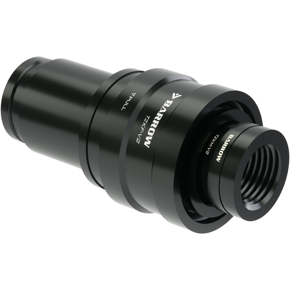 Фитинг быстросъемный для СЖО Barrow TZKMF-V2 Black (BA1108)