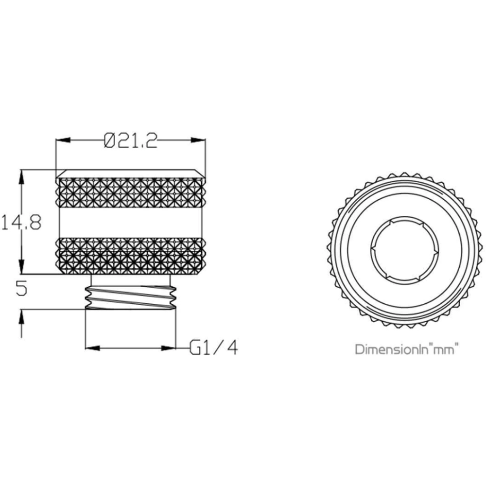 Фитинг для СЖО Bykski B-FTHTJ-L12 Black (C10-0242) - фото 4