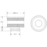 Фитинг для СЖО Bykski B-FTHTJ-L14 Black (C10-0249)