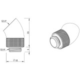 Поворотный адаптер для СЖО Barrow TWT45-B01 White (BA0027)