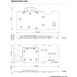 Водоблок для видеокарты Barrow BS-AST3090-PA2 Backplate (BA2985)