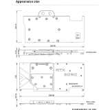 Водоблок для видеокарты Barrow BS-EV3090F-PA EVGA FTW3 Ultra/Gaming Backplate (BA2906)
