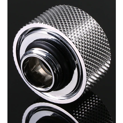 Угловой фитинг для СЖО Bykski B-HTJ-L16 Silver (101168) - фото 2