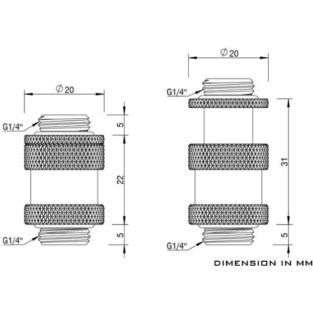 Прямой фитинг Barrow TSSXK-A01 22-31mm Black (BA1775) - фото 2