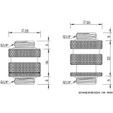 Прямой фитинг Barrow TSSXK-S01 16-22mm White (BA1782)