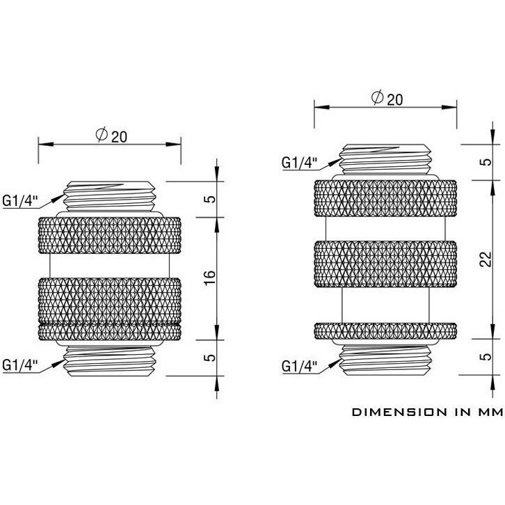 Прямой фитинг Barrow TSSXK-S01 16-22mm White (BA1782) - фото 3