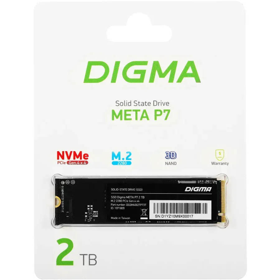 Накопитель SSD 2TB Digma Meta P7 (DGSM4002TP73T)