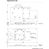 Водоблок для видеокарты Barrow BS-MSG3090M-PA B MSI Trio Backplate (BA2905)