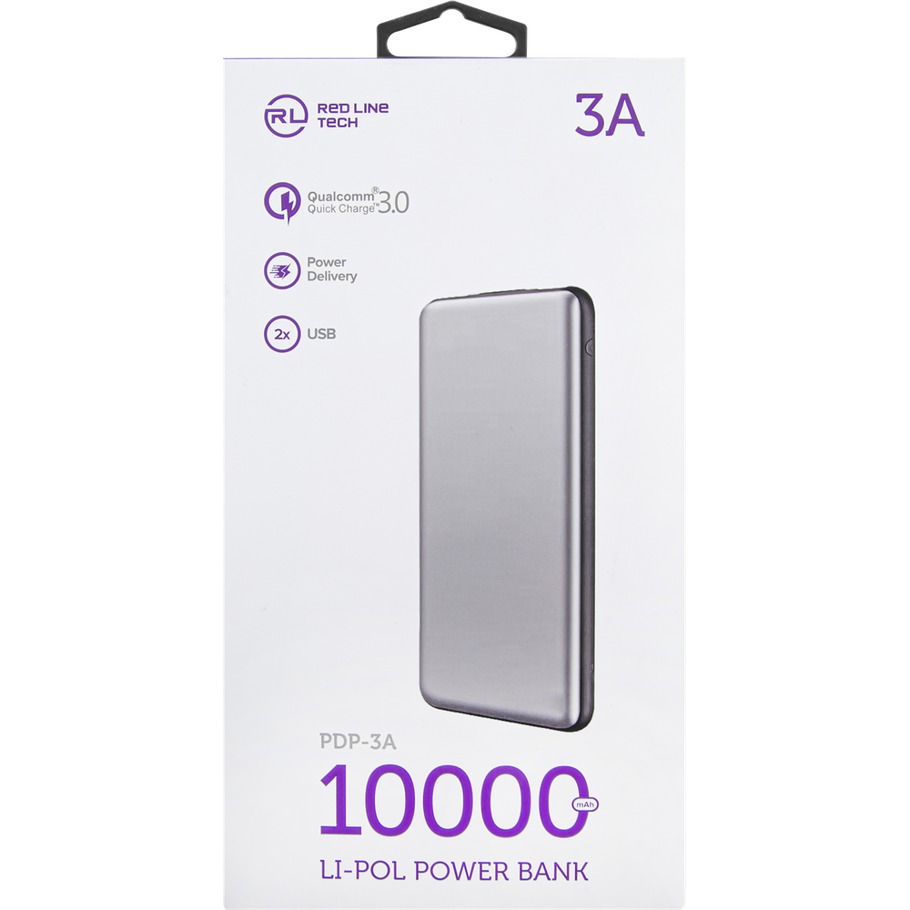 Внешний аккумулятор Red Line Tech PDP-3А Silver - УТ000018984 - фото 3